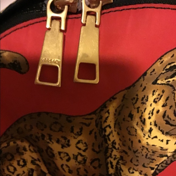 Versace Signature print Gold Medusa Backpack main image 14